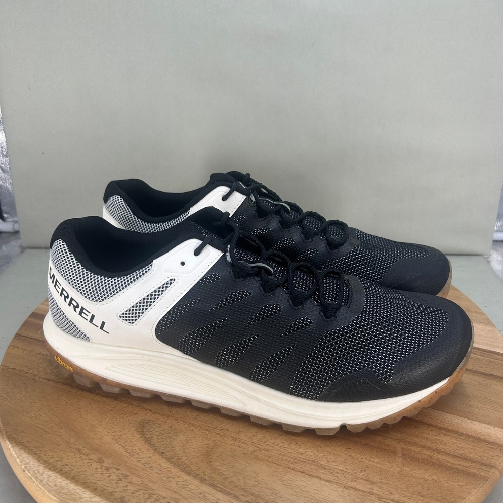 Merrell Black and White Athletic Trail Shoes